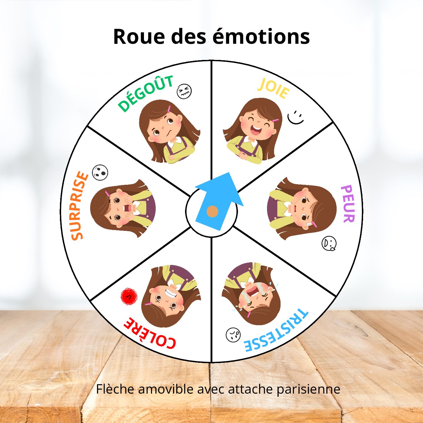 Roue des émotions - fille