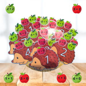 Jeu d'additions - Les hérissons gourmands